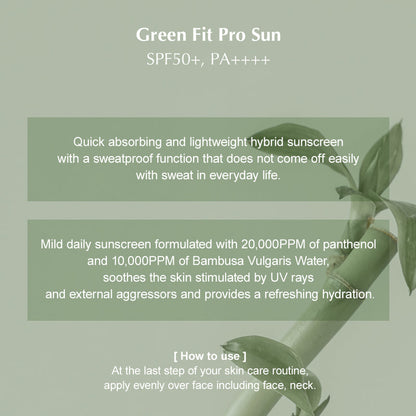 Green Fit Pro Sun SPF50+ PA++++ 55ml