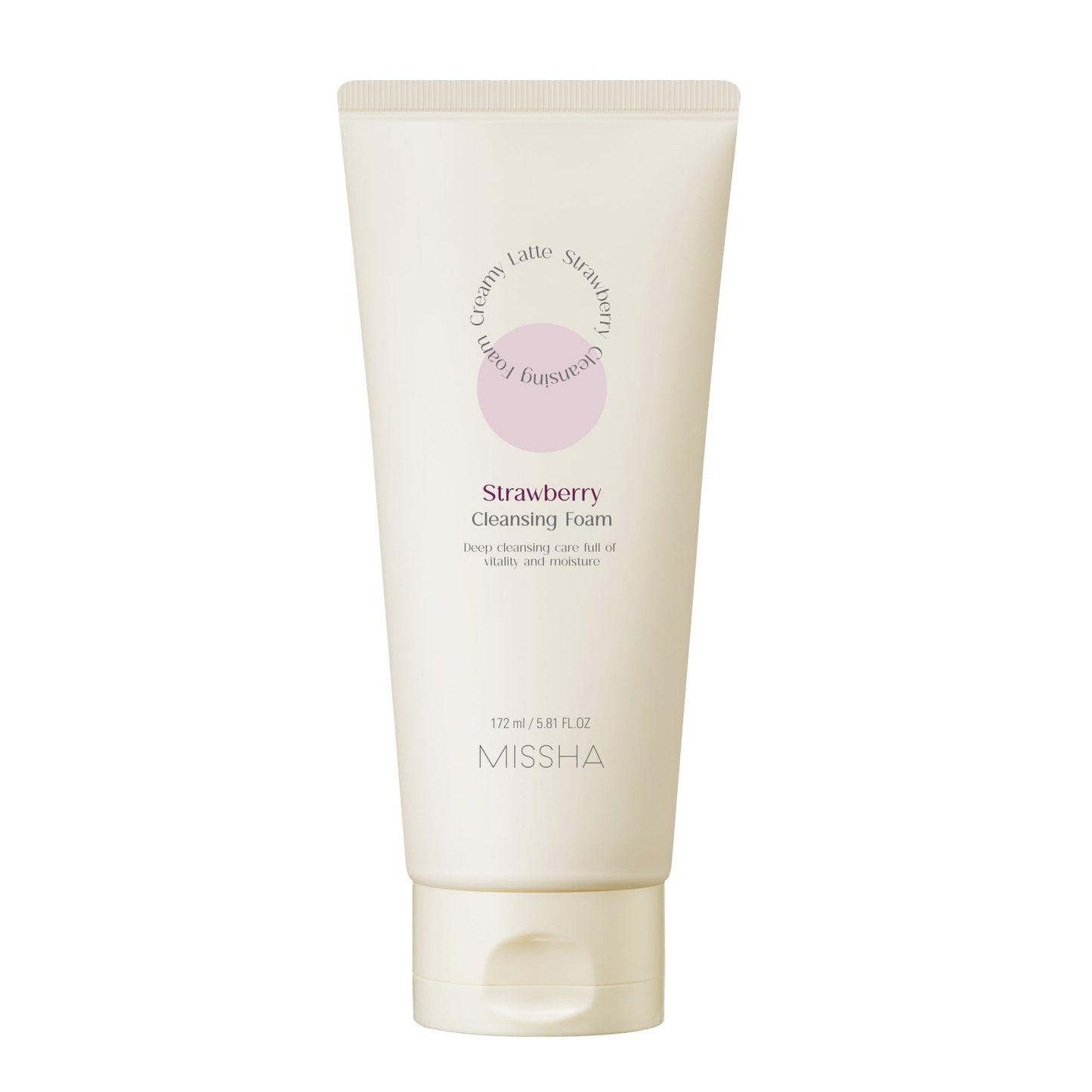 Creamy Latte Cleansing Foam Strawberry