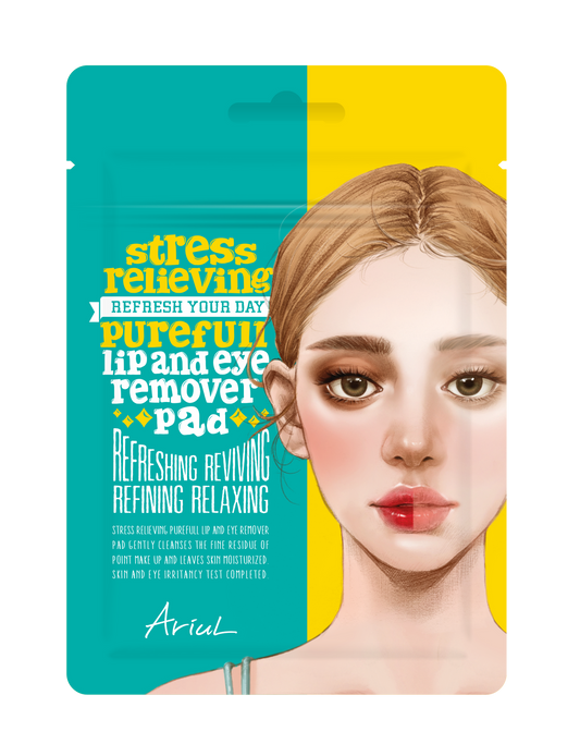 Stress Relieving Purefull Lip and Eye Remover Pad