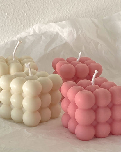 Bubble soy candle | Sculpture Decorative - Creamy