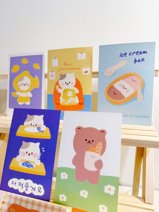 Kawaii Yummy Postcard (9x14cm)