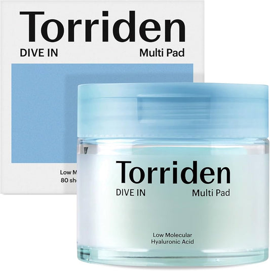 Torriden Dive In Low Molecule Hyaluronic Acid Multi Toner Pad 80pcs