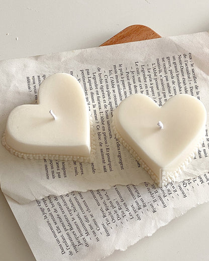 Heart Cake  Soy Candle - Creamy (1pc)