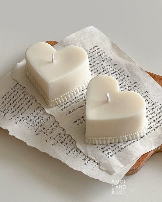 Heart Cake  Soy Candle - Creamy (1pc)