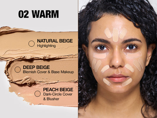 TFIT Cover Up Pro Concealer Palette - 02 WARM