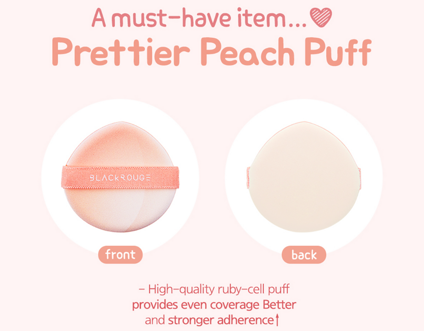 Peach Cover Velvet Cushion SPF50+/PA++++ (2 colors)