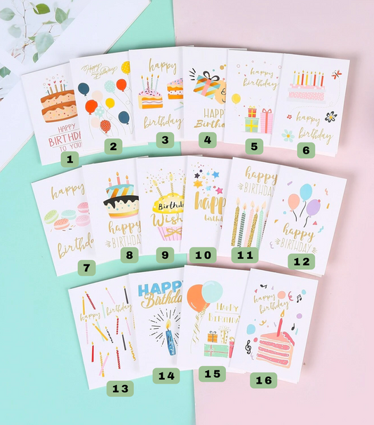 Happy Birthday Mini Fold Card