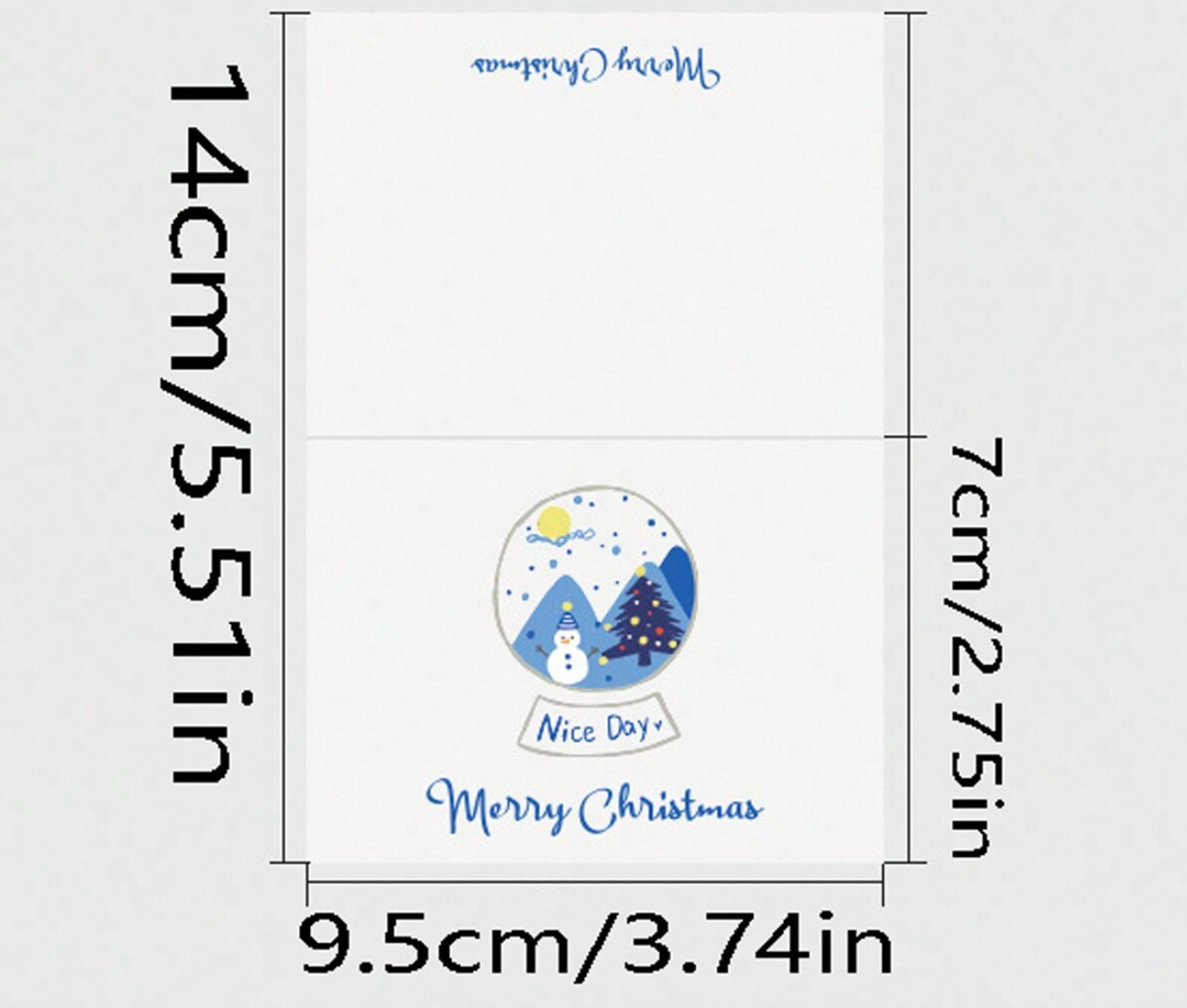 Hyvää Joulua X-Mas Mini Fold Card - Hygge Christmas