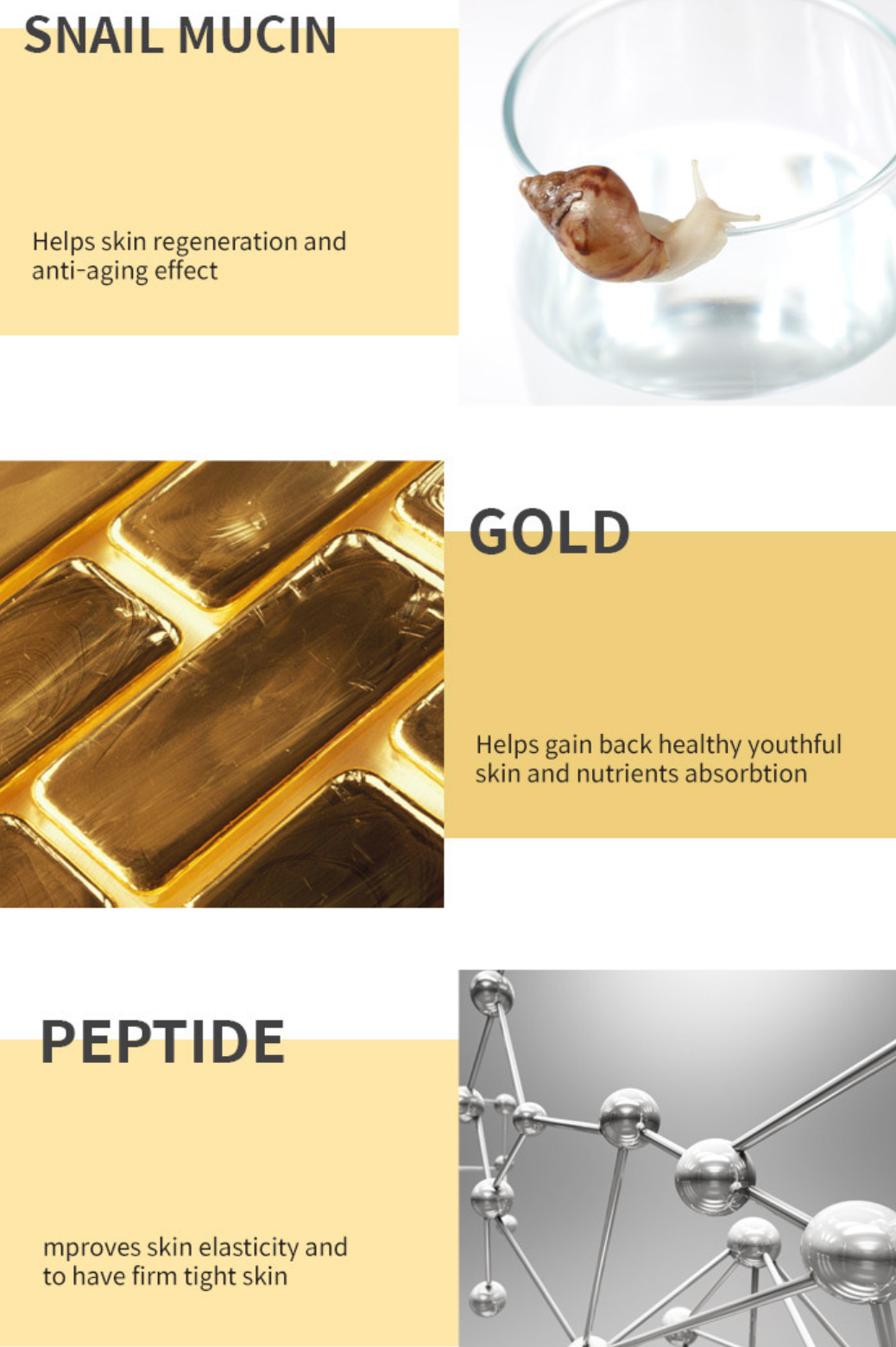 Wrinkle Golden Snail Eye Patch 60pcs