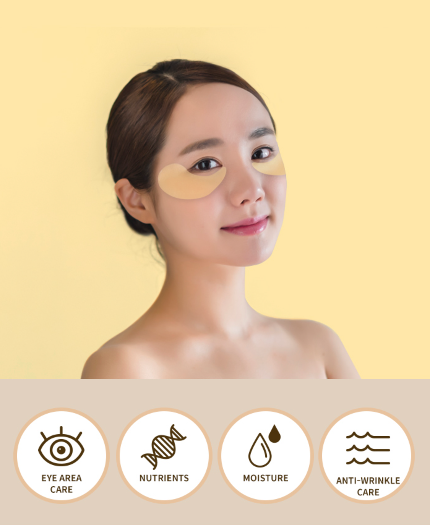 Wrinkle Golden Snail Eye Patch 60pcs