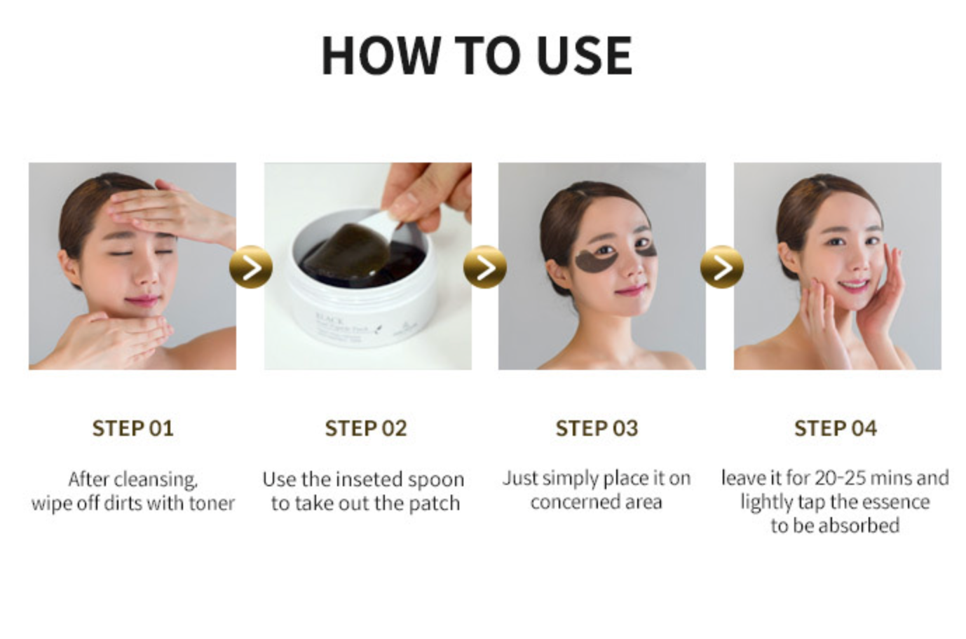 Black Pearl Peptide Eye Patch 60pcs