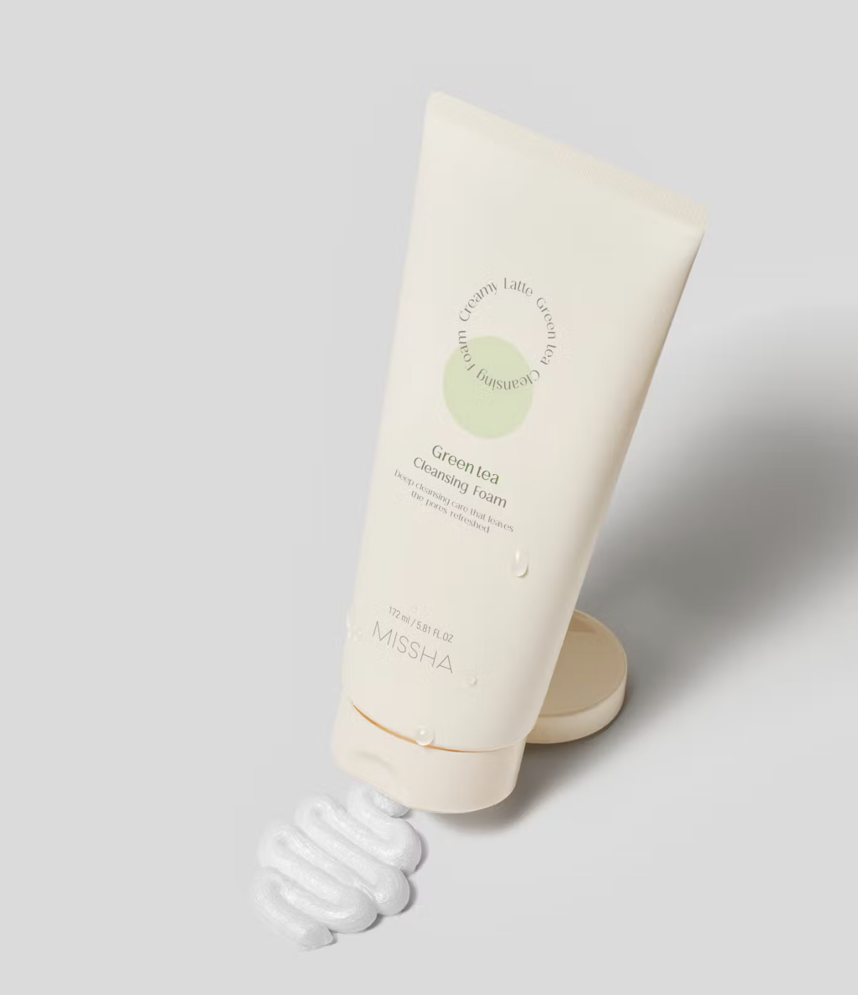 Creamy Latte Cleansing Foam Green Tea