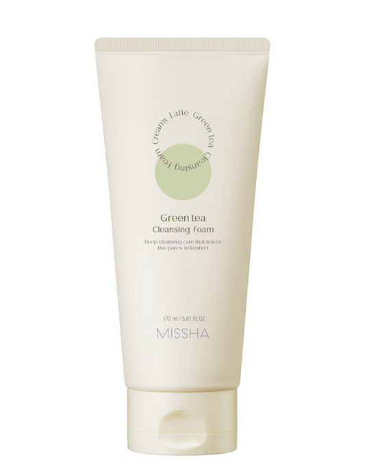 Creamy Latte Cleansing Foam Green Tea
