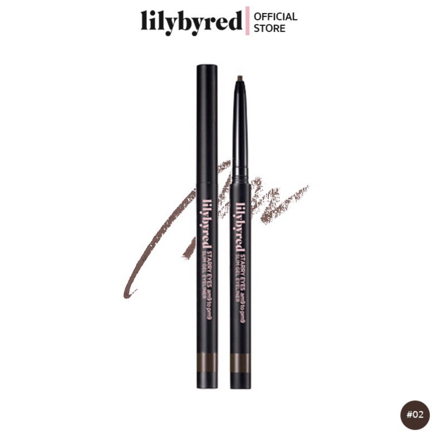 Starry Eyes Am9 to Pm9 Slim Gel Eyeliner - 02 Matt Brown