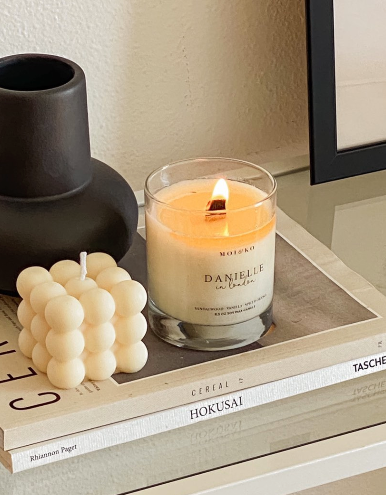 Bubble soy candle | Sculpture Decorative - Creamy