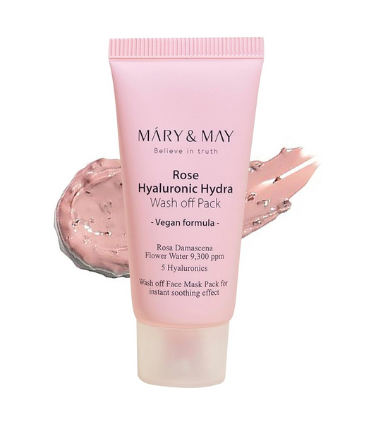 Mary&May Rose Hyaluronic Hydra Wash off Pack 30g