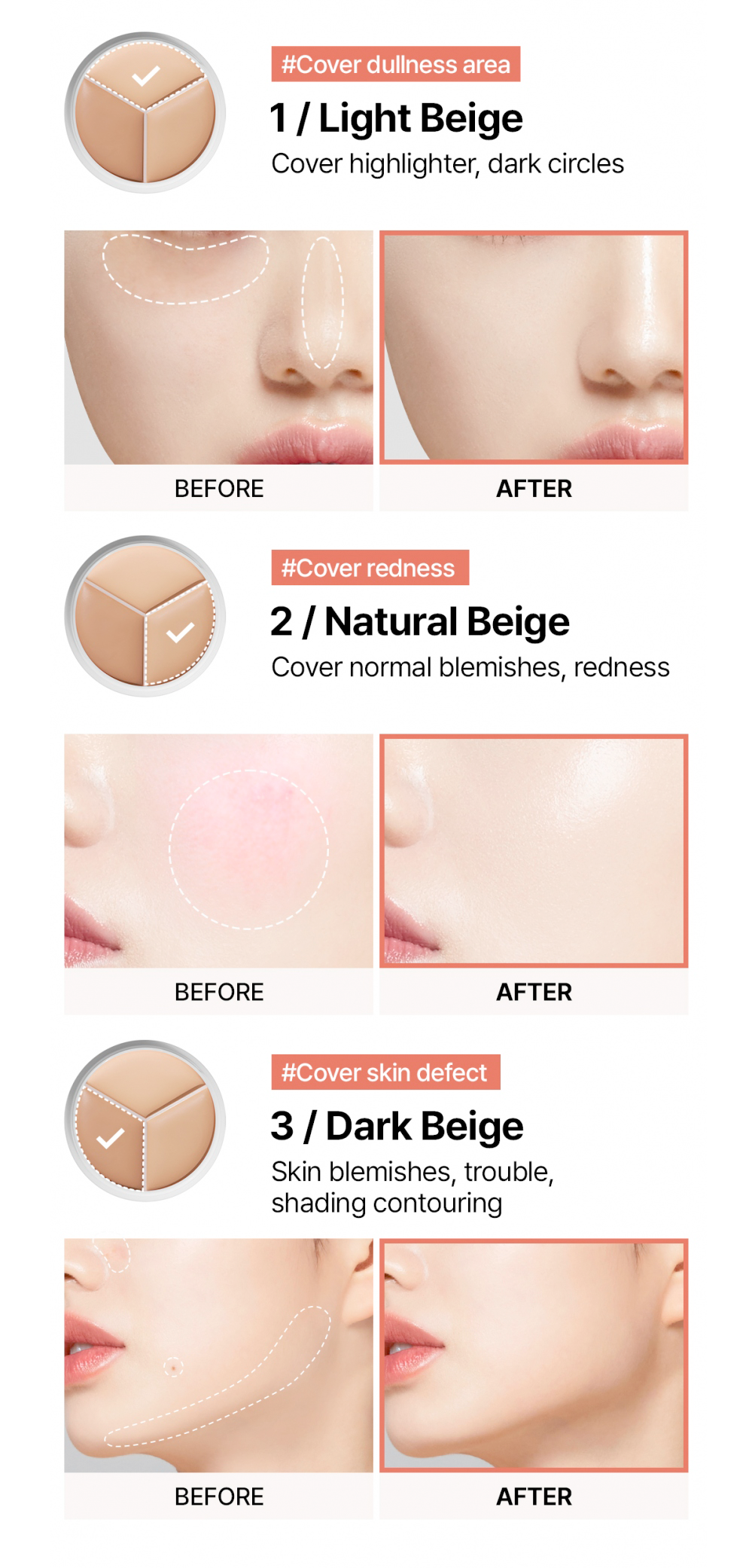 Cover Up Pro Concealer Palette - 01 NEUTRAL