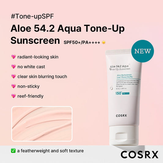 Aloe 54.2 Aqua Tone-Up Sunscreen SPF50+ PA++++