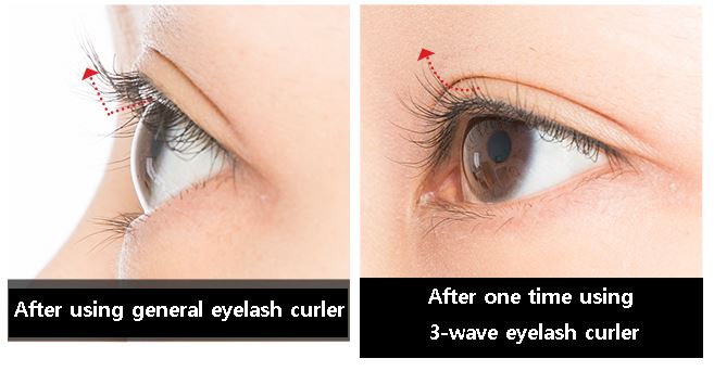 3-Wave Eyelash Curler C-shape lashes