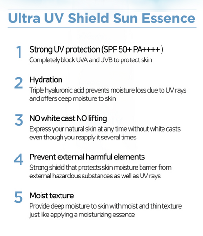 Ultra UV Shield Sun Essence SPF50 SPF50+ PA++++