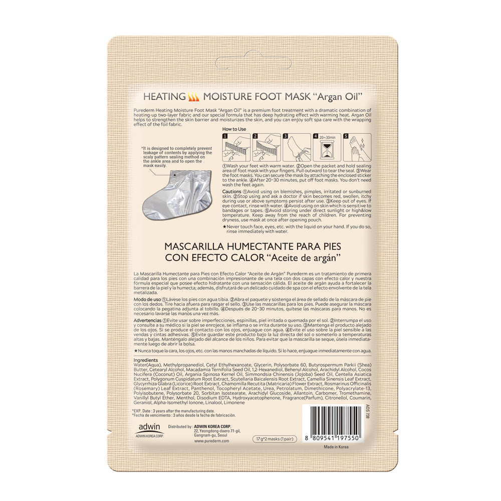 Heating Moisture Foot Mask Argan Oil