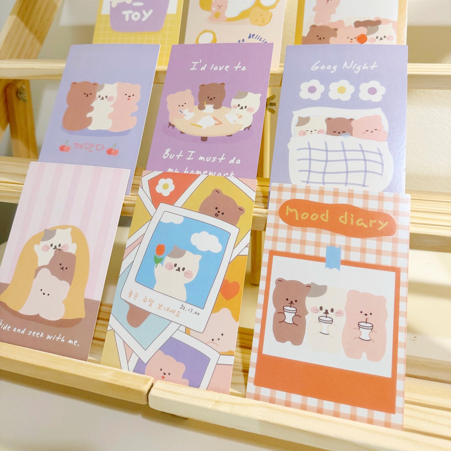 Korean Style 3 Buddies Postcard (9x14cm)