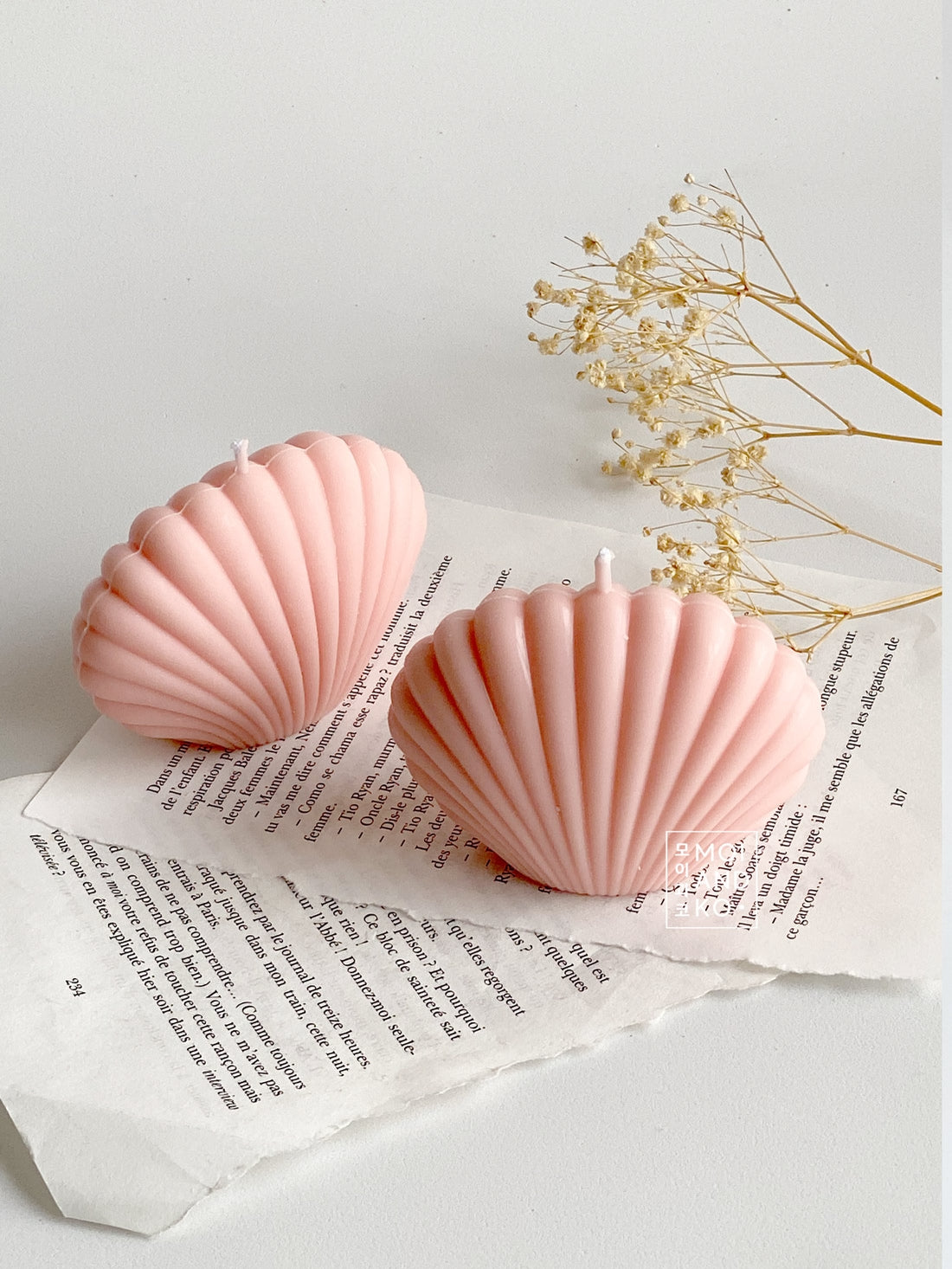 Shell  Soy Candle - Pink Blush (1pc)