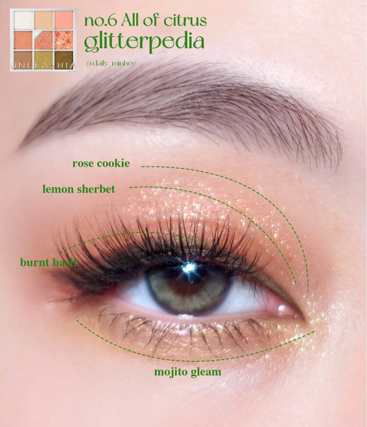 Glitterpedia Eye Palette - 6 All of Citrus