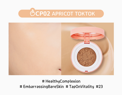 Peach Cover Velvet Cushion SPF50+/PA++++ (2 colors)