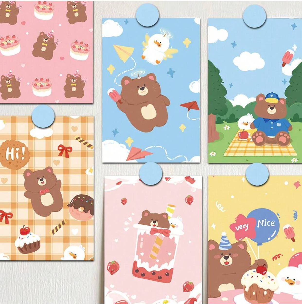 Korean Style Sweetie Bear Postcard (10x15cm)