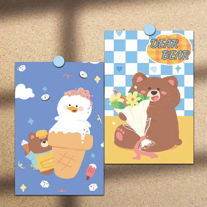 Korean Style Sweetie Bear Postcard (10x15cm)