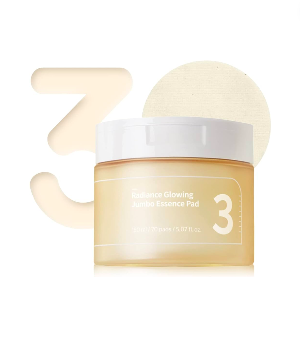 No.3 Radiance Glowing Jumbo Essence Toner Pad