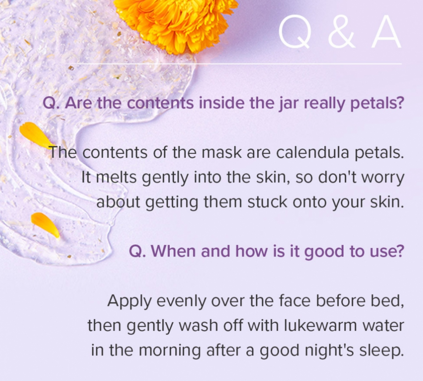 Calendula Peptide Ageless Sleeping Mask 30g