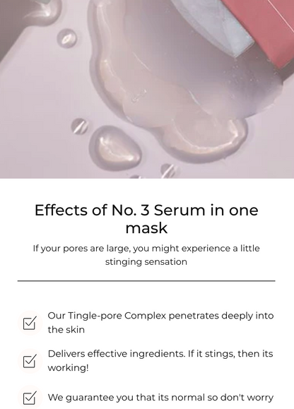 No.3 - Tingle-Pore Softening Sheet Mask