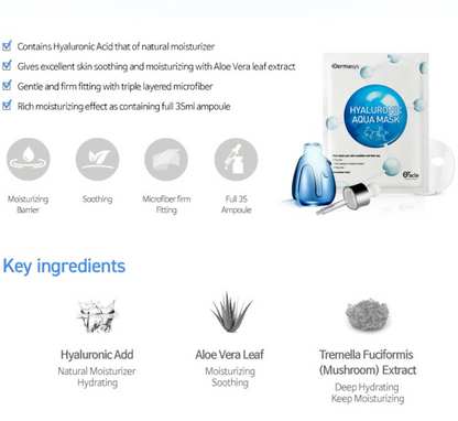 DERMASYS Hyaluronic Aqua Mask