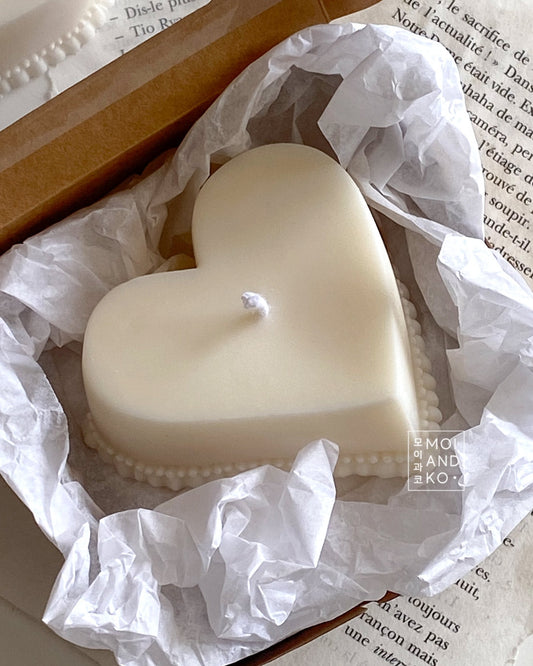 Heart Cake  Soy Candle - Creamy (1pc)