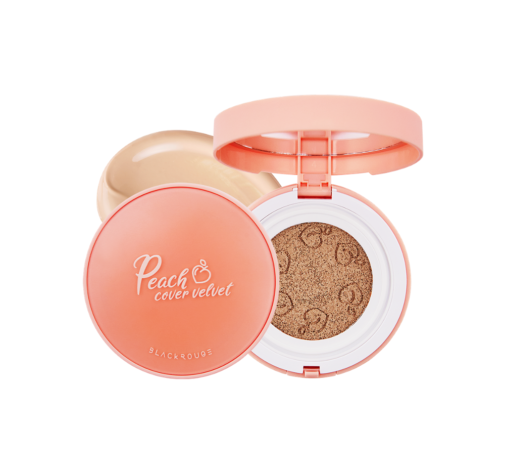 Peach Cover Velvet Cushion SPF50+/PA++++ (2 colors)