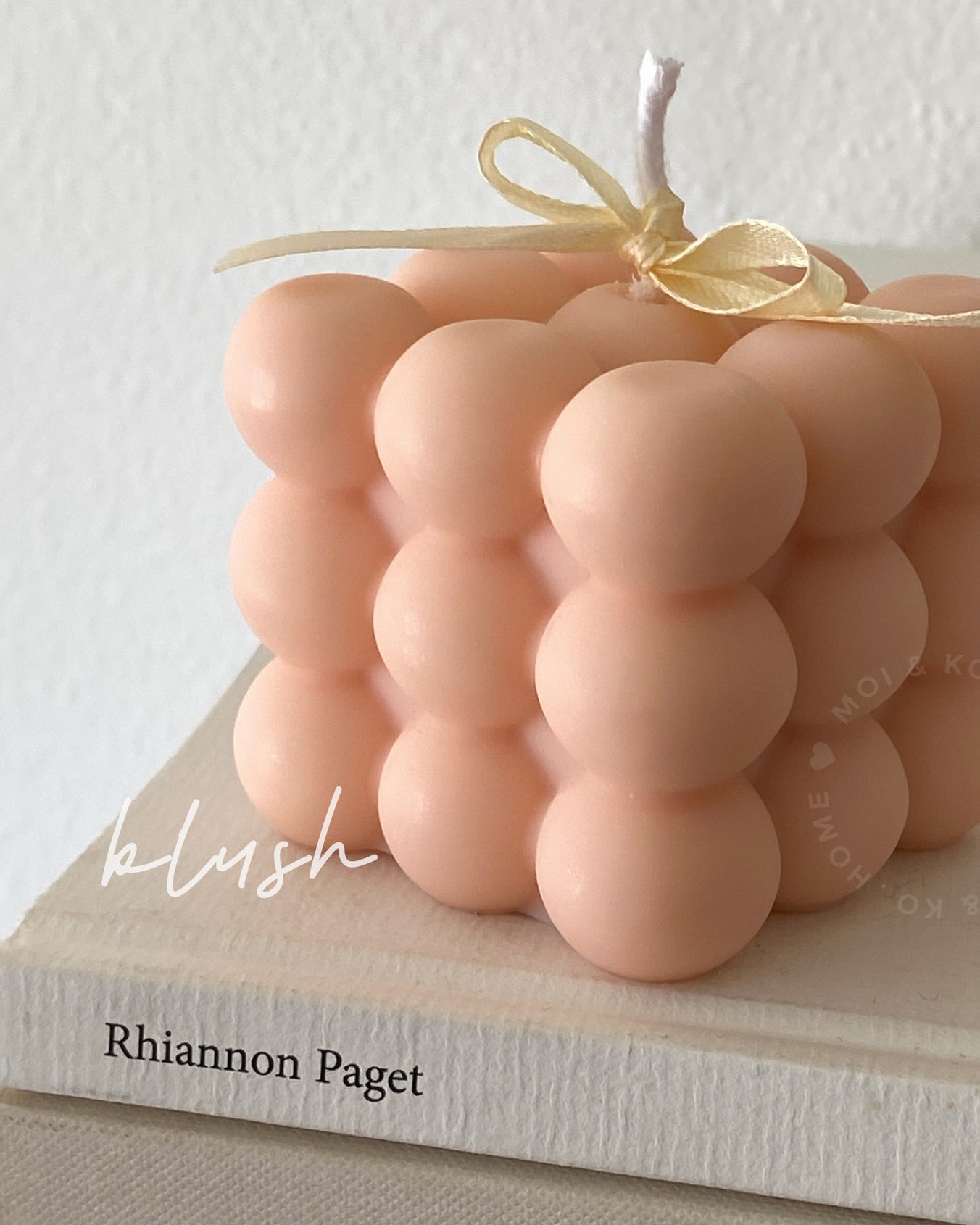 Bubble soy candle | Sculpture Decorative - Pink Blush