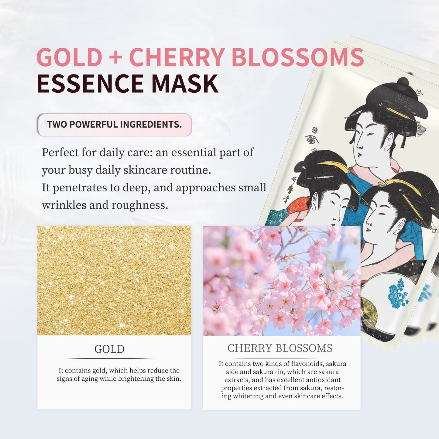 Gold + Cherry Blossom Moisture Infusion Mask