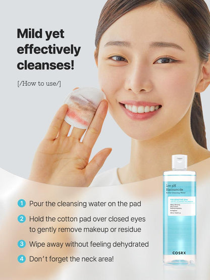 Low pH Niacinamide Cleansing Water - No Fragrance 400ml