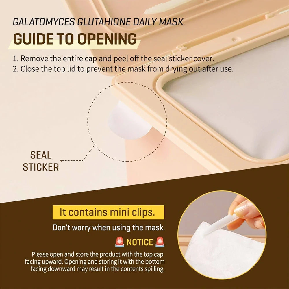 Galactomyces Glutathione Daily Mask 30pcs