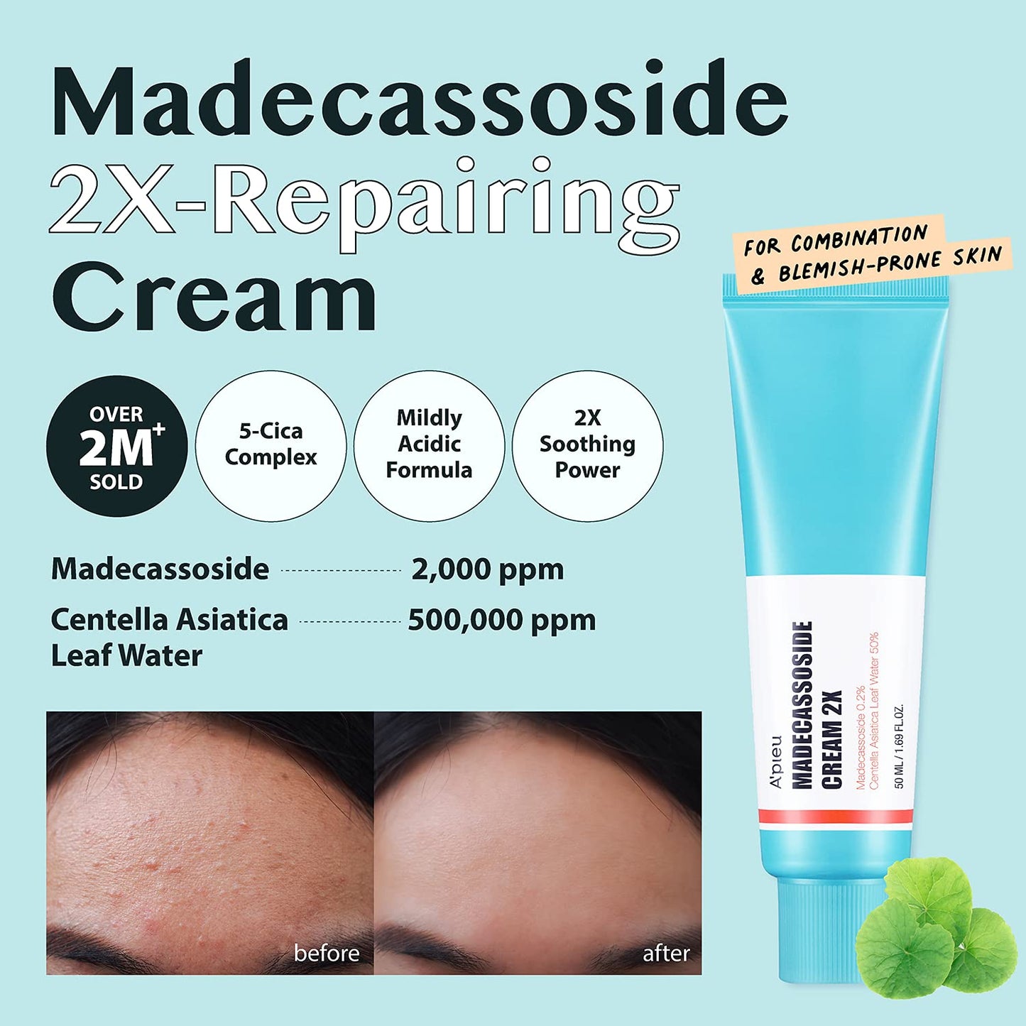 Madecassoside Cream 2X 50ml