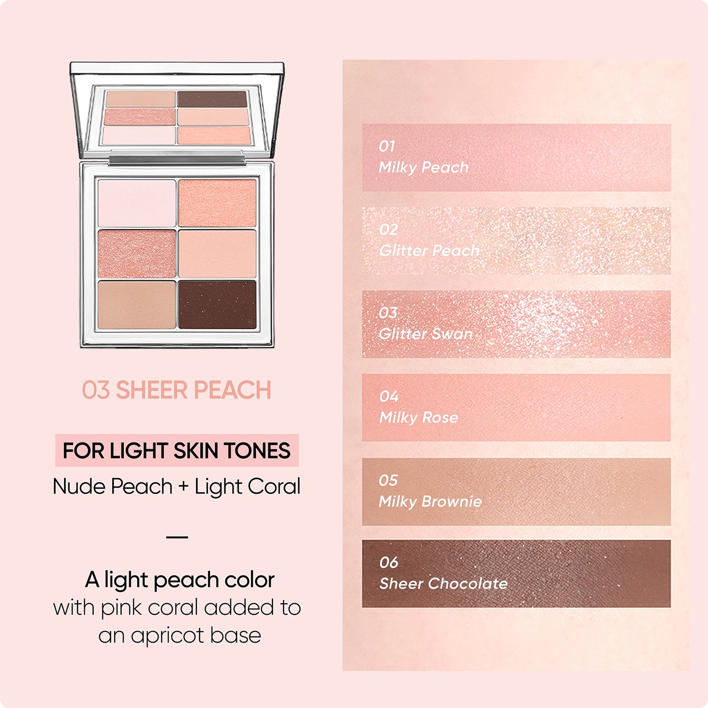 Vegan Sheer Palette 03 SHEER PEACH