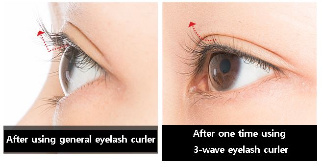 3-Wave Eyelash Curler  C-shape lashes