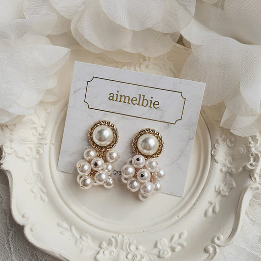 Pearl Bouquet Earrings - Antique ver.