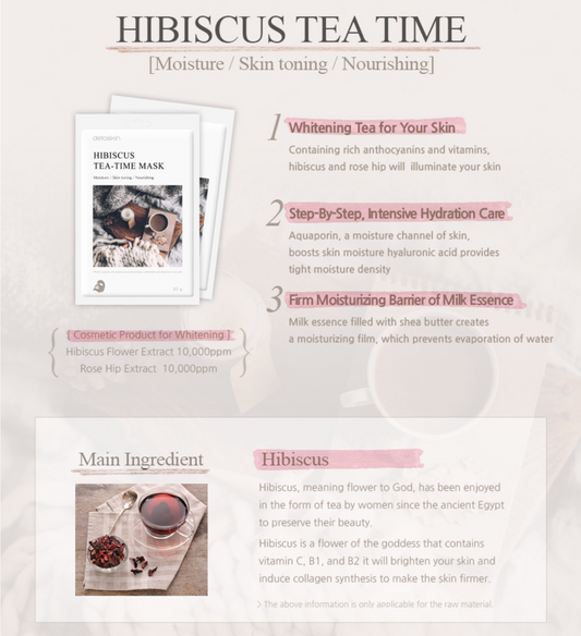 HIBISCUS TEA TIME MASK - Brightening