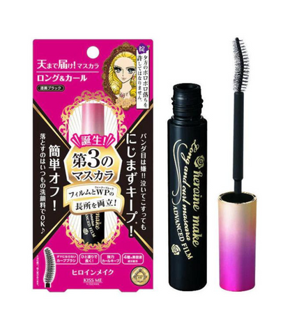 Kiss Me Heroine Make Long & Curl Mascara Advanced Film (Black)